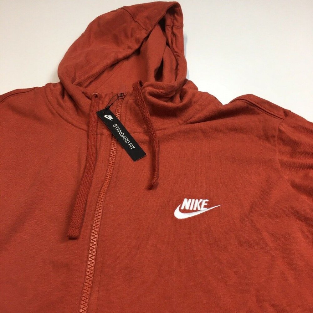 Nike standard fit Mens Burnt orange Full zip up - Picture 6 of 7
